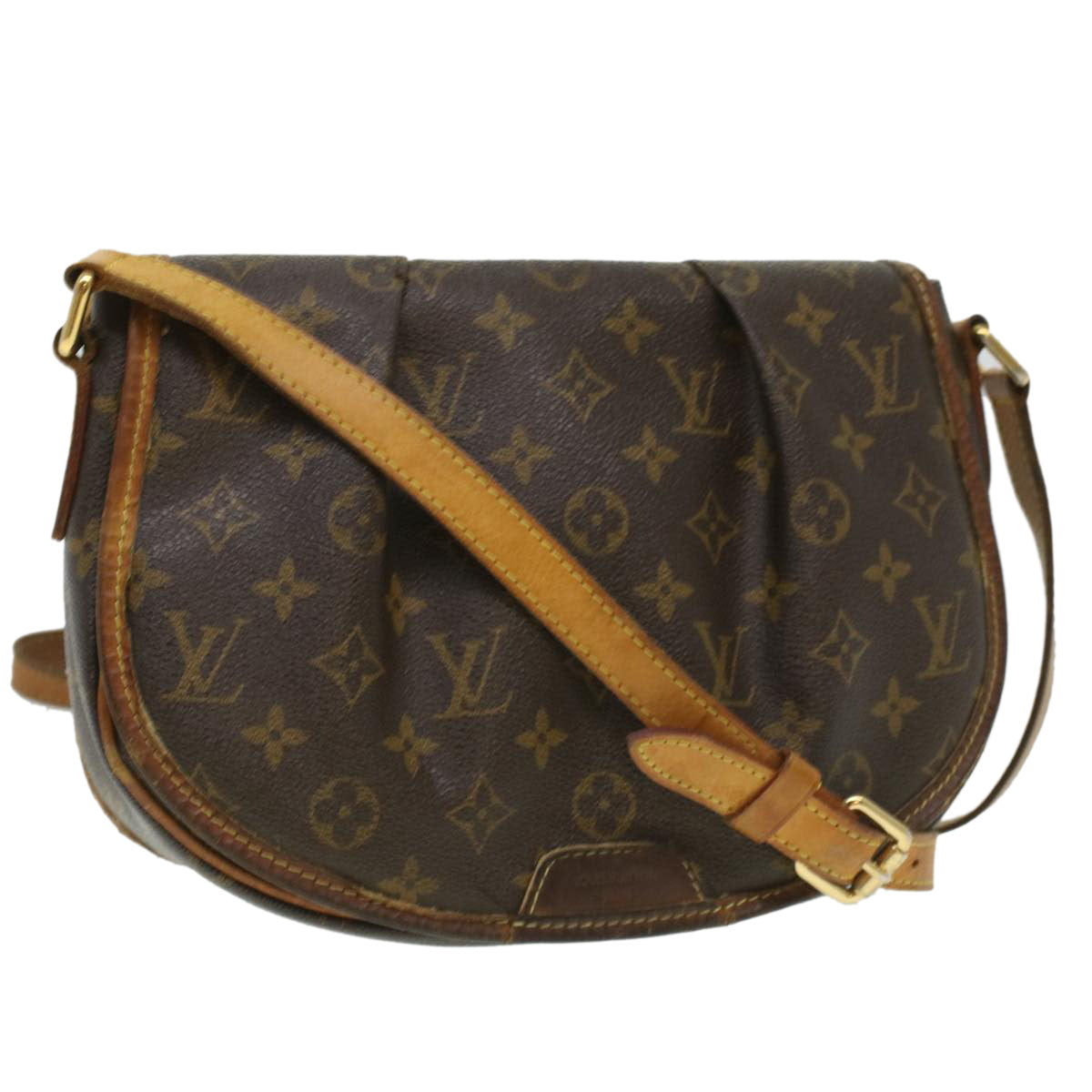 LOUIS VUITTON Monogram Menilmontant PM Shoulder Bag M40474 LV Auth 35467