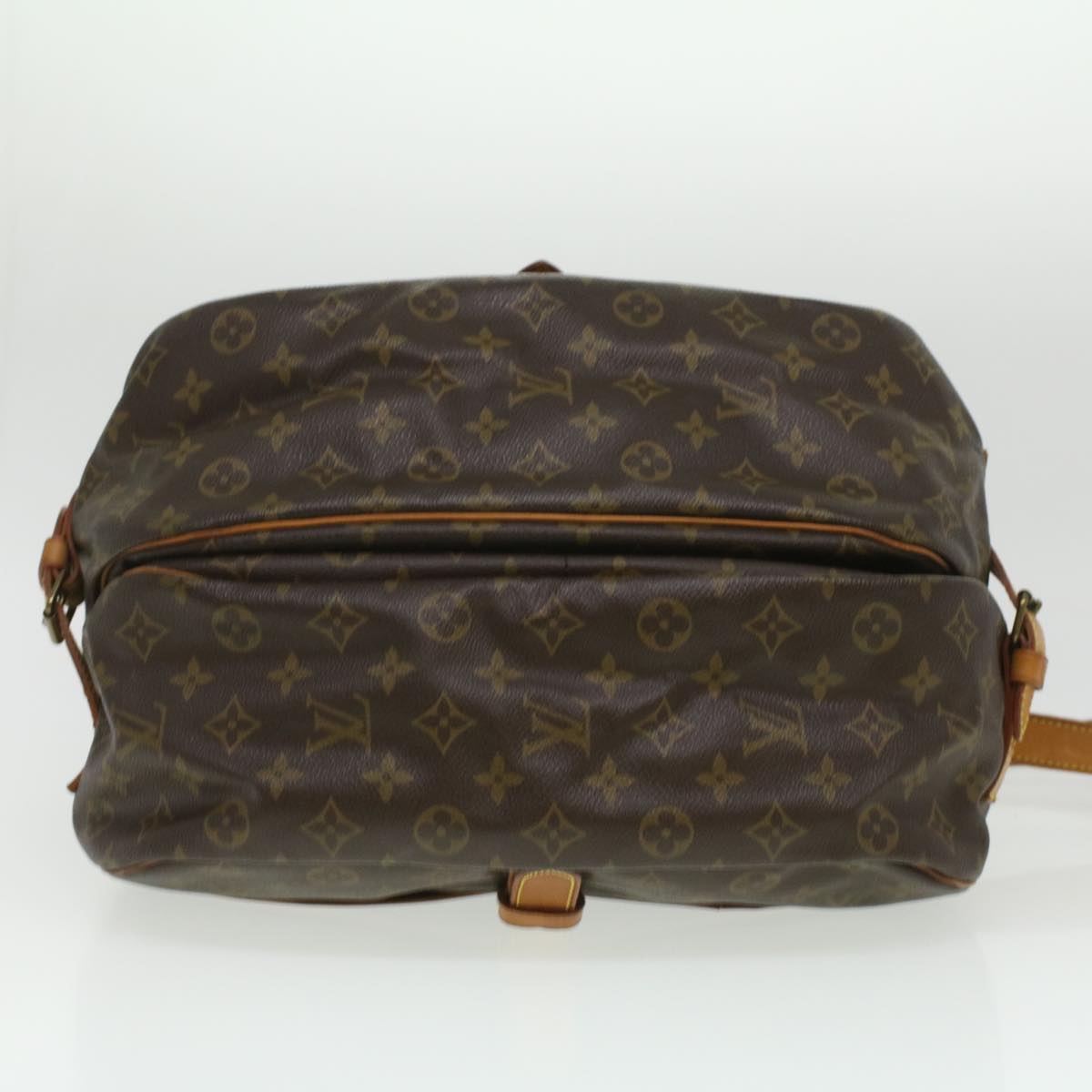 LOUIS VUITTON Monogram Saumur 35 Shoulder Bag M42254 LV Auth 35470