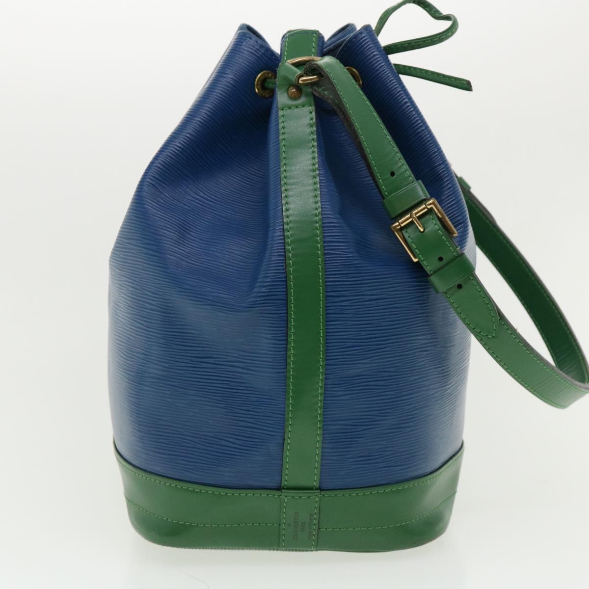 LOUIS VUITTON Epi Tricolor Noe Shoulder Bag Green Blue M44044 LV Auth 35480