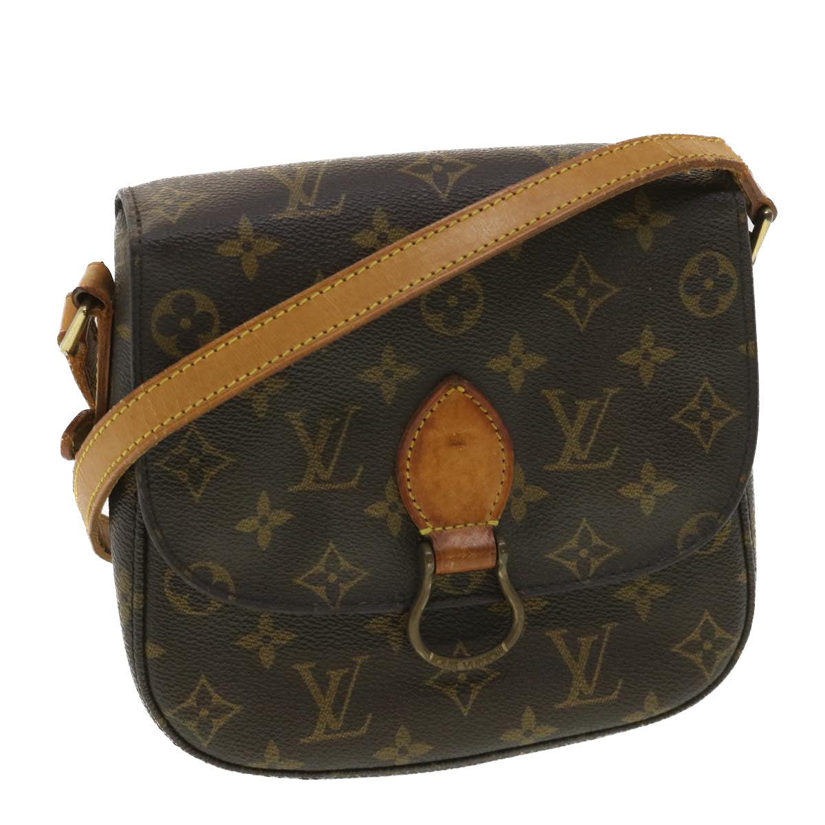 LOUIS VUITTON Monogram Saint Cloud MM Shoulder Bag M51243 LV Auth 35487