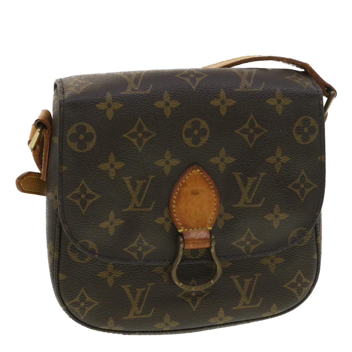 LOUIS VUITTON Monogram Saint Cloud MM Shoulder Bag M51243 LV Auth 35487