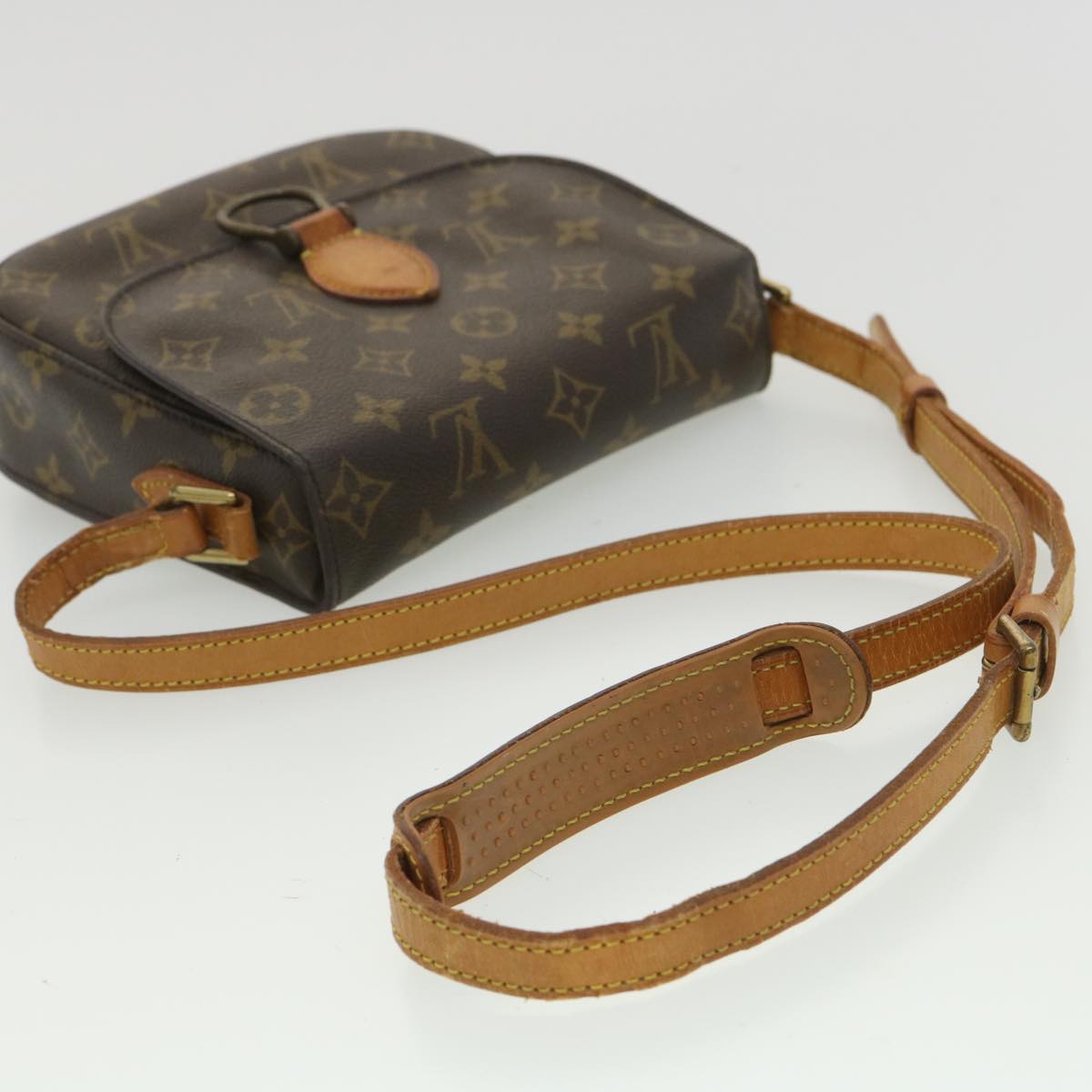 LOUIS VUITTON Monogram Saint Cloud MM Shoulder Bag M51243 LV Auth 35487