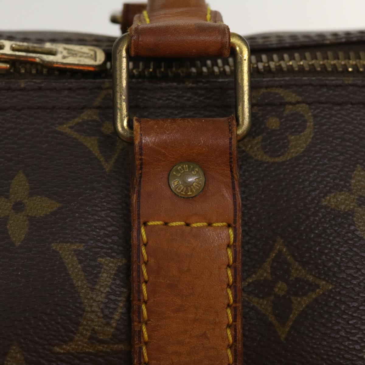 LOUIS VUITTON Monogram Keepall 45 Boston Bag M41428 LV Auth 35522