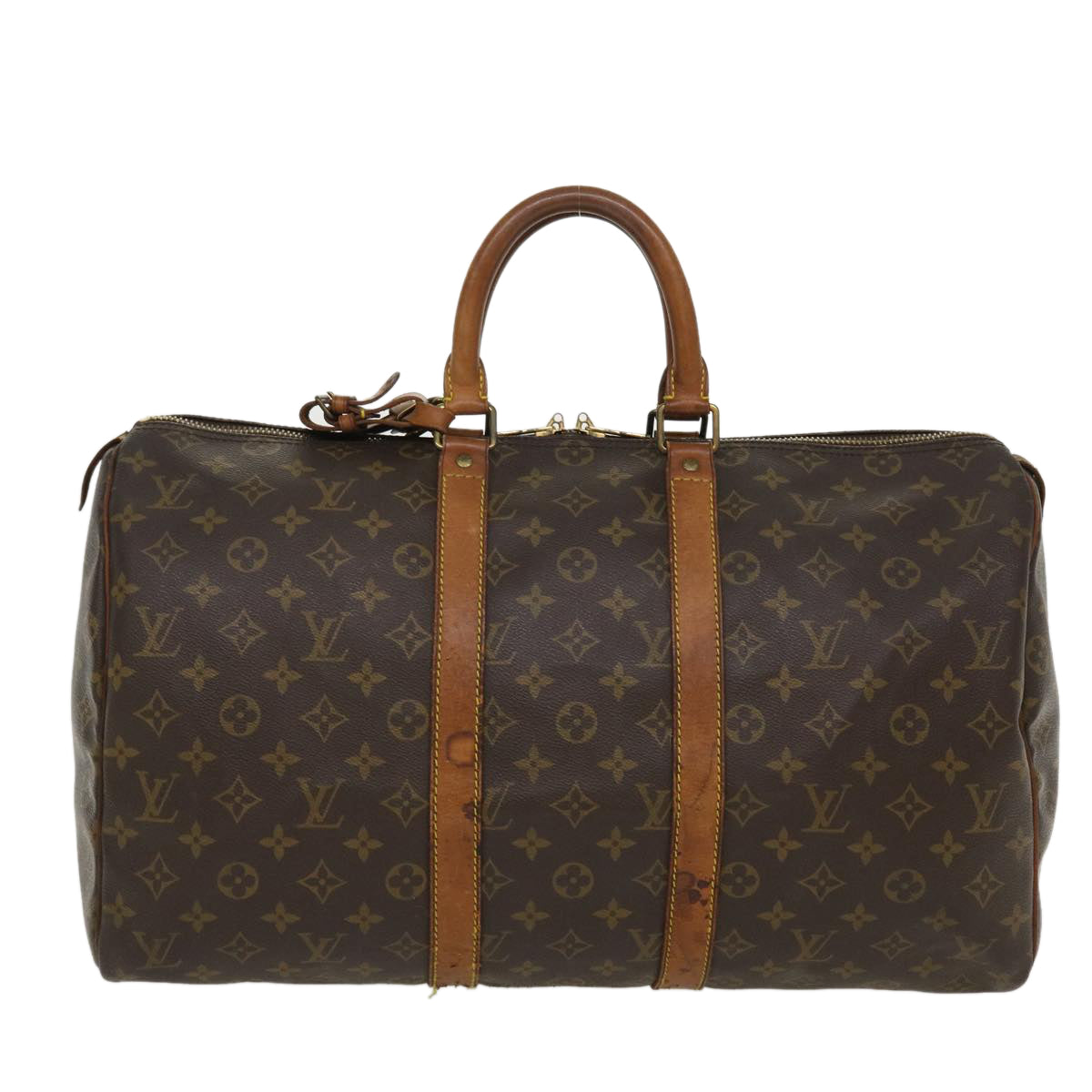 LOUIS VUITTON Monogram Keepall 45 Boston Bag M41428 LV Auth 35522