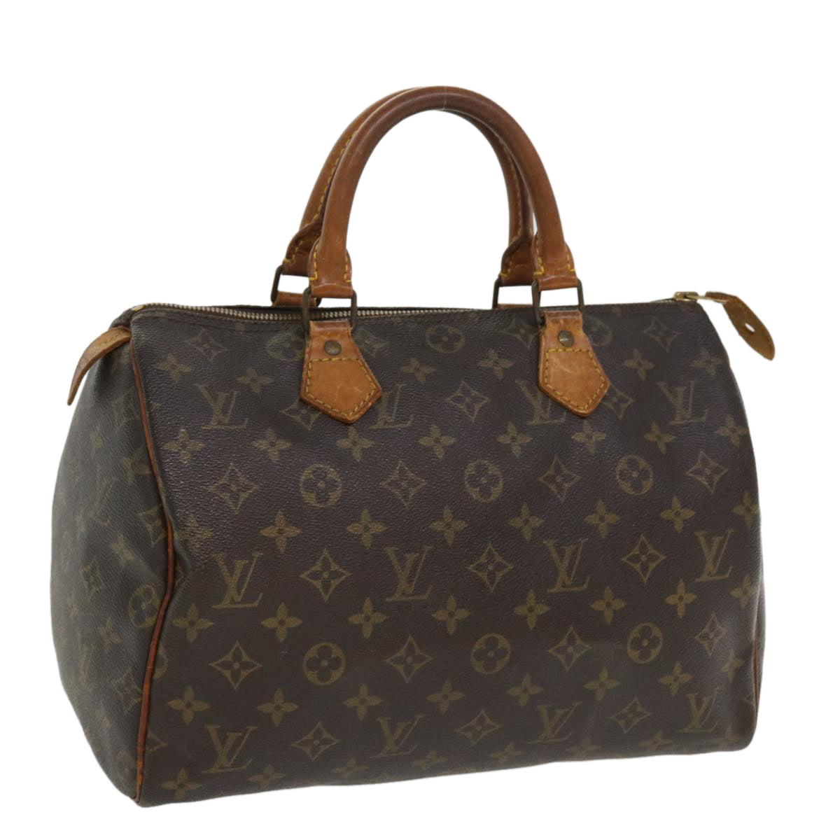 LOUIS VUITTON Monogram Speedy 30 Hand Bag M41526 LV Auth 35529