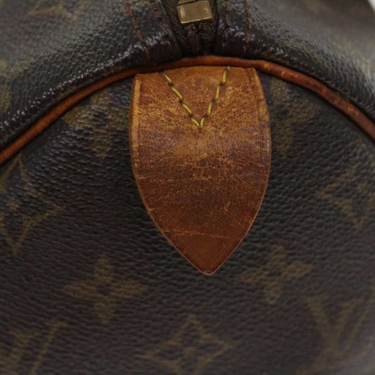 LOUIS VUITTON Monogram Speedy 30 Hand Bag M41526 LV Auth 35529