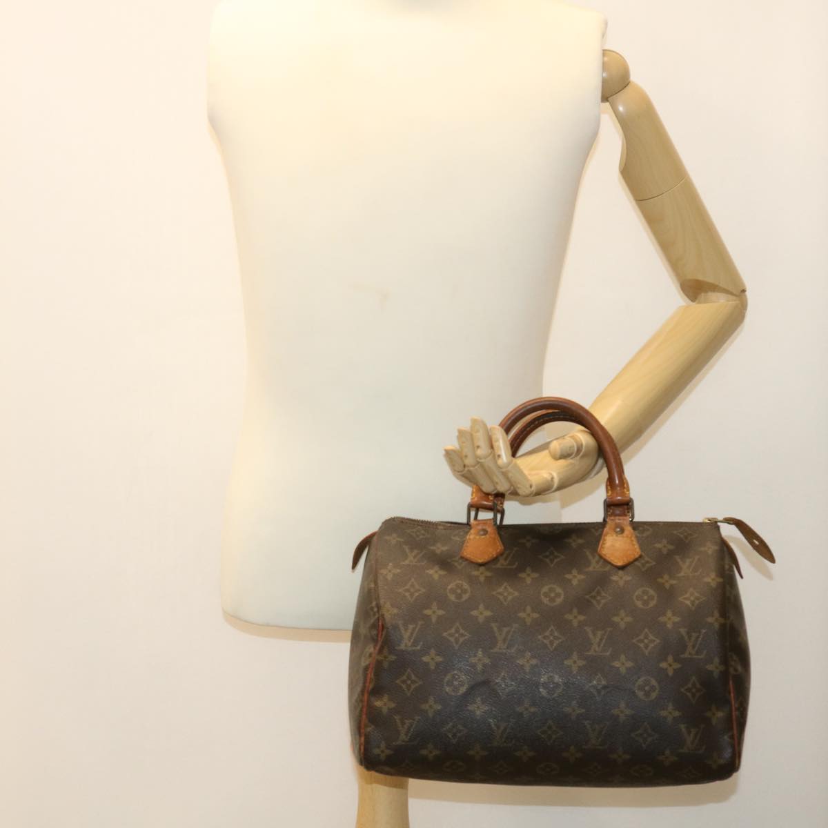 LOUIS VUITTON Monogram Speedy 30 Hand Bag M41526 LV Auth 35529