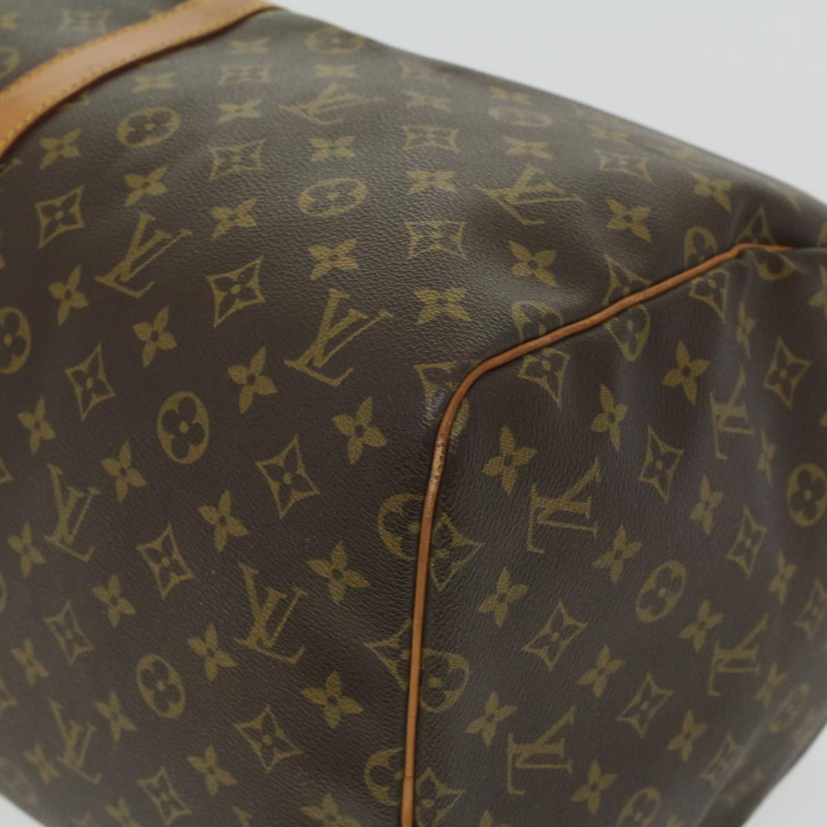 LOUIS VUITTON Monogram Keepall 55 Boston Bag M41424 LV Auth 35547