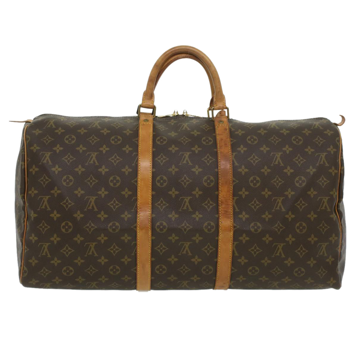 LOUIS VUITTON Monogram Keepall 55 Boston Bag M41424 LV Auth 35547