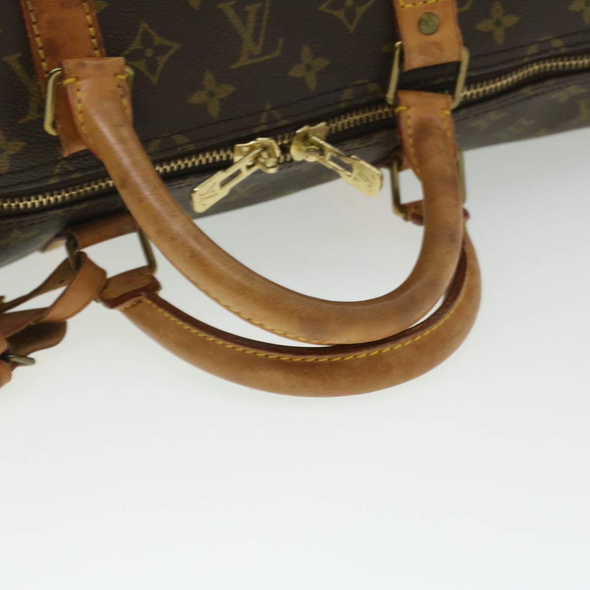 LOUIS VUITTON Monogram Keepall 55 Boston Bag M41424 LV Auth 35547