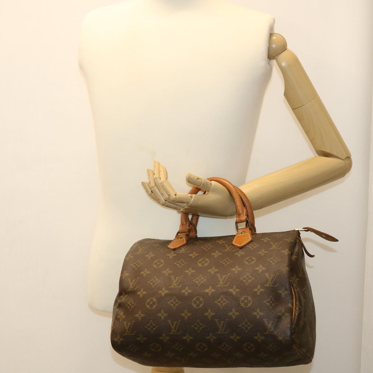 LOUIS VUITTON Monogram Speedy 30 Hand Bag M41526 LV Auth 35548