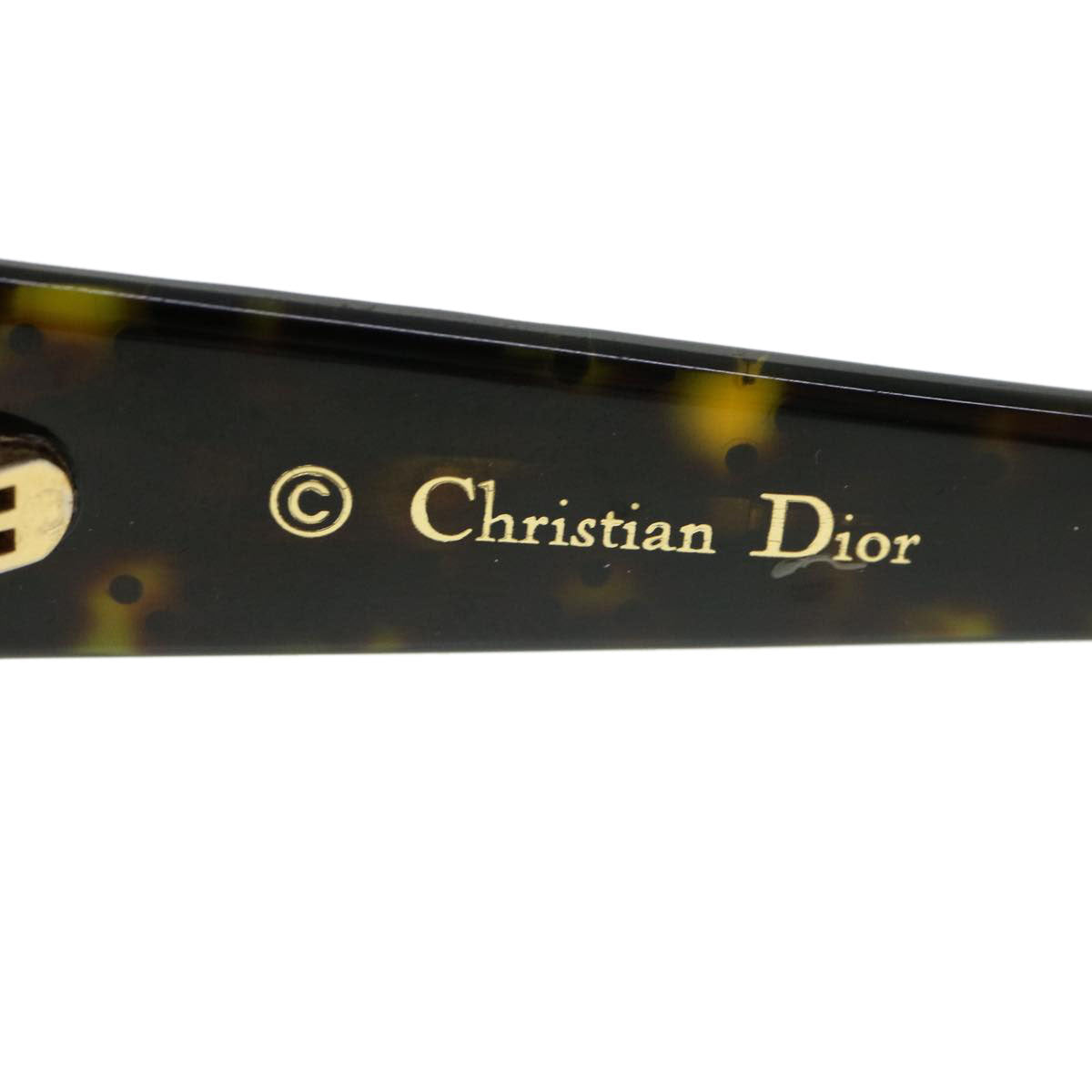 Christian Dior Sunglasses Platstick Black Auth 35584