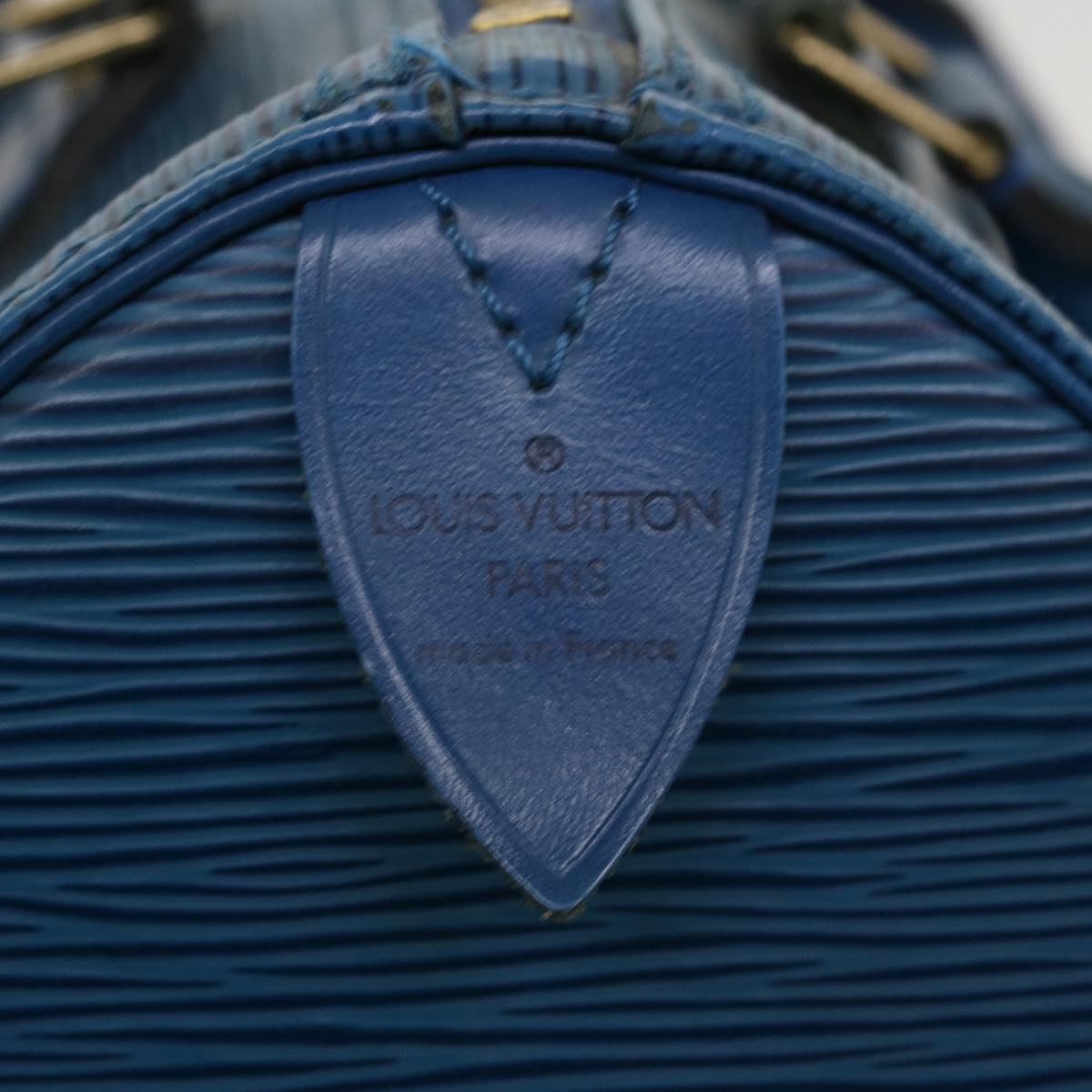 LOUIS VUITTON Epi Speedy 25 Hand Bag Blue M43015 LV Auth 35604