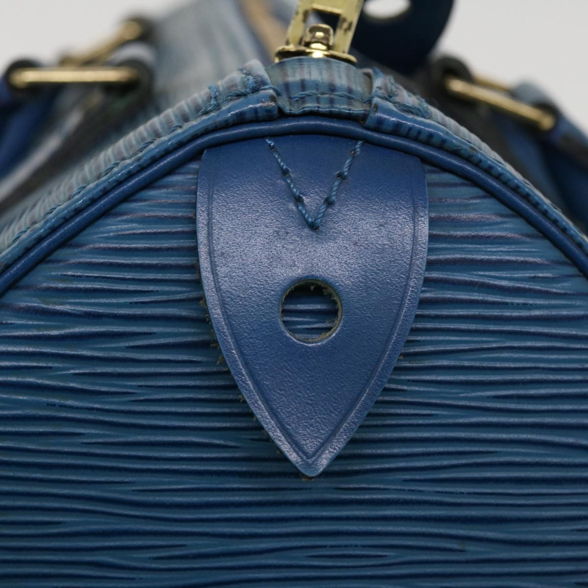 LOUIS VUITTON Epi Speedy 25 Hand Bag Blue M43015 LV Auth 35604