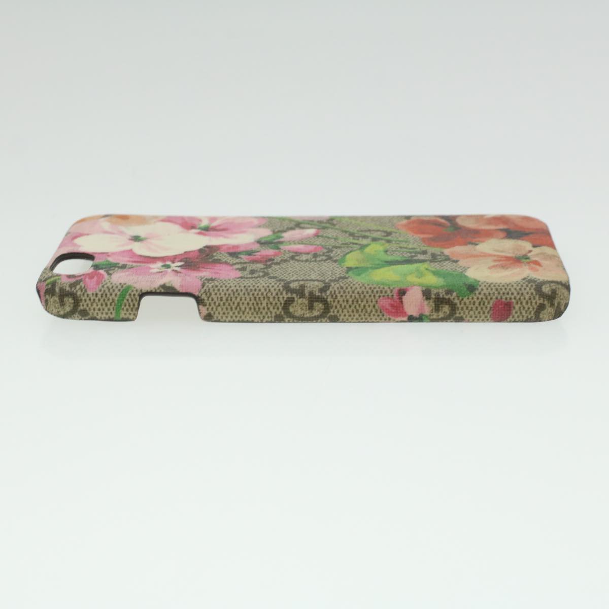 GUCCI GG Canvas Floral Print iPhone 6S Case Beige Pink Green Auth 35630