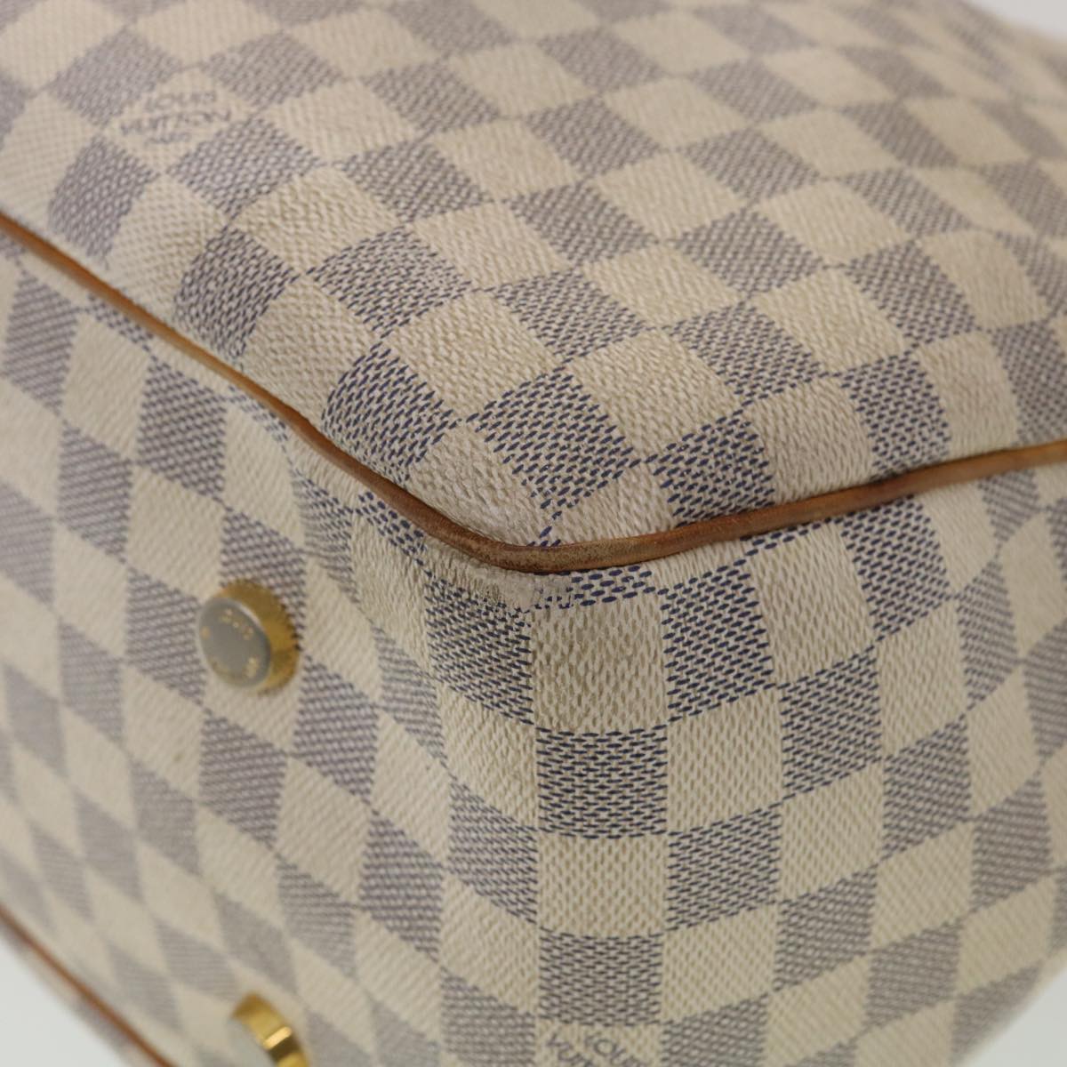 LOUIS VUITTON Damier Azur Figueri GM Tote Bag N41175 LV Auth 35691