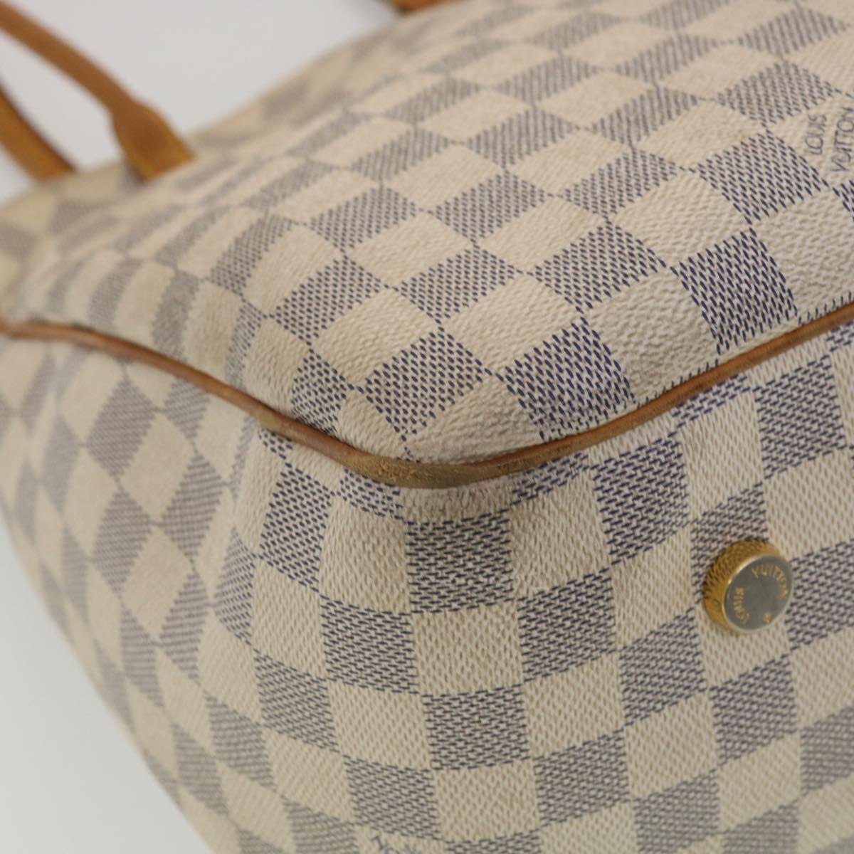 LOUIS VUITTON Damier Azur Figueri GM Tote Bag N41175 LV Auth 35691