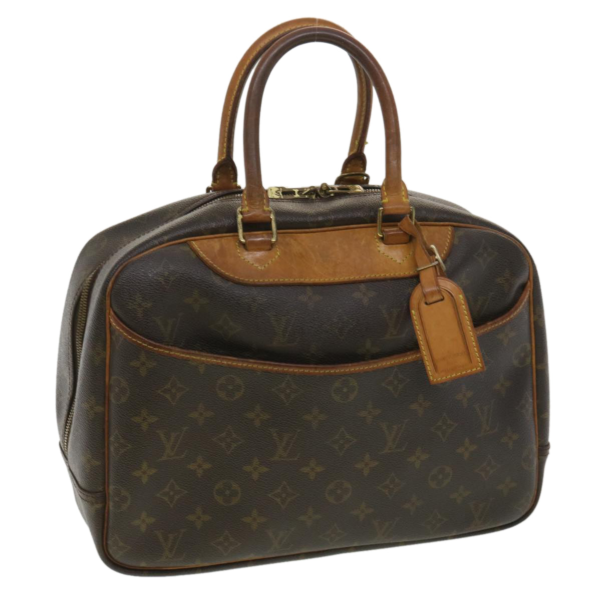 LOUIS VUITTON Monogram Deauville Hand Bag M47270 LV Auth 35704