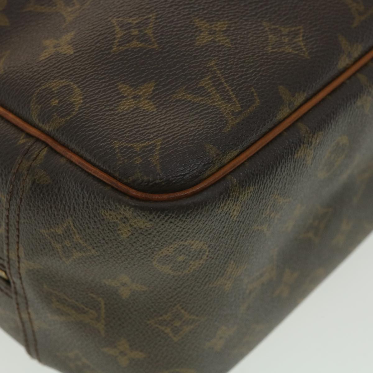 LOUIS VUITTON Monogram Deauville Hand Bag M47270 LV Auth 35704