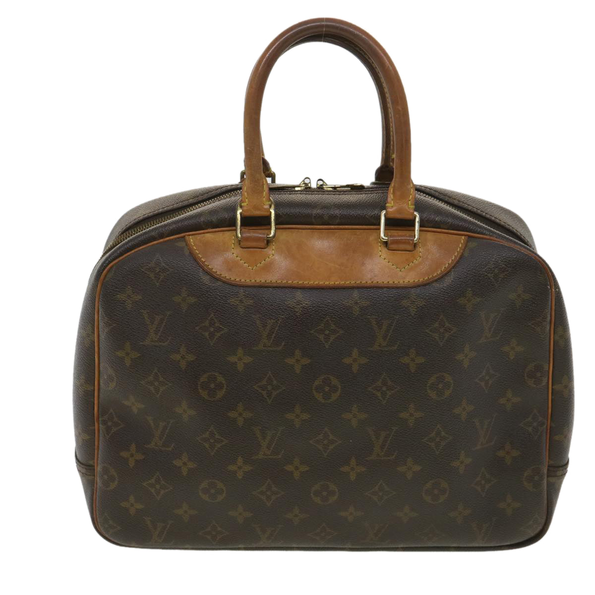 LOUIS VUITTON Monogram Deauville Hand Bag M47270 LV Auth 35704