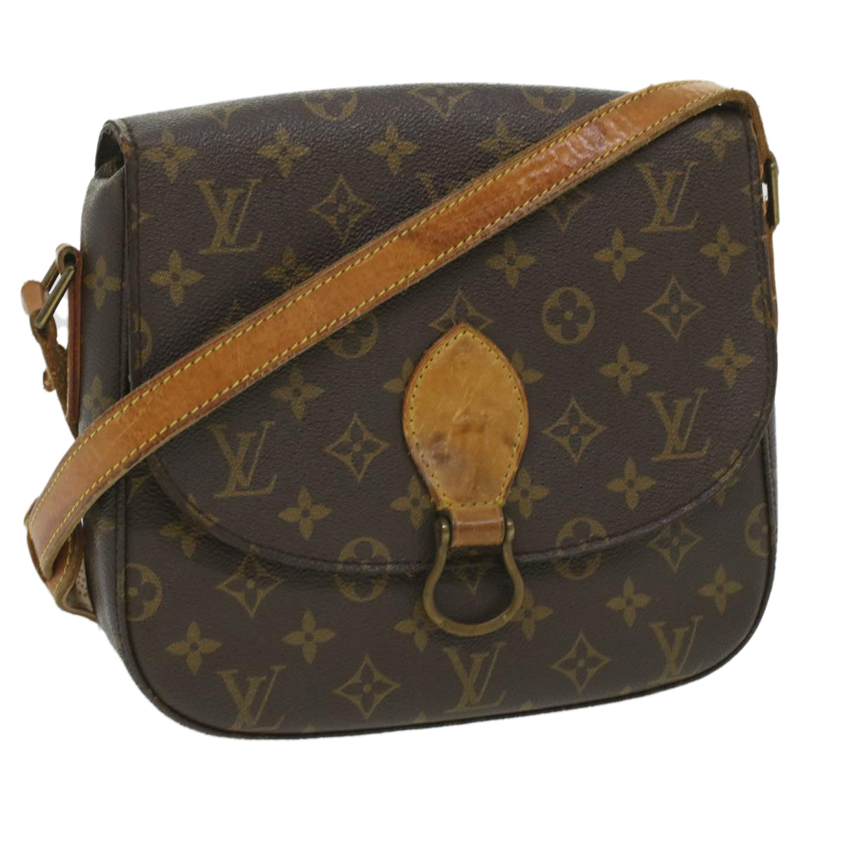 LOUIS VUITTON Monogram Saint Cloud GM Shoulder Bag M51242 LV Auth 35750