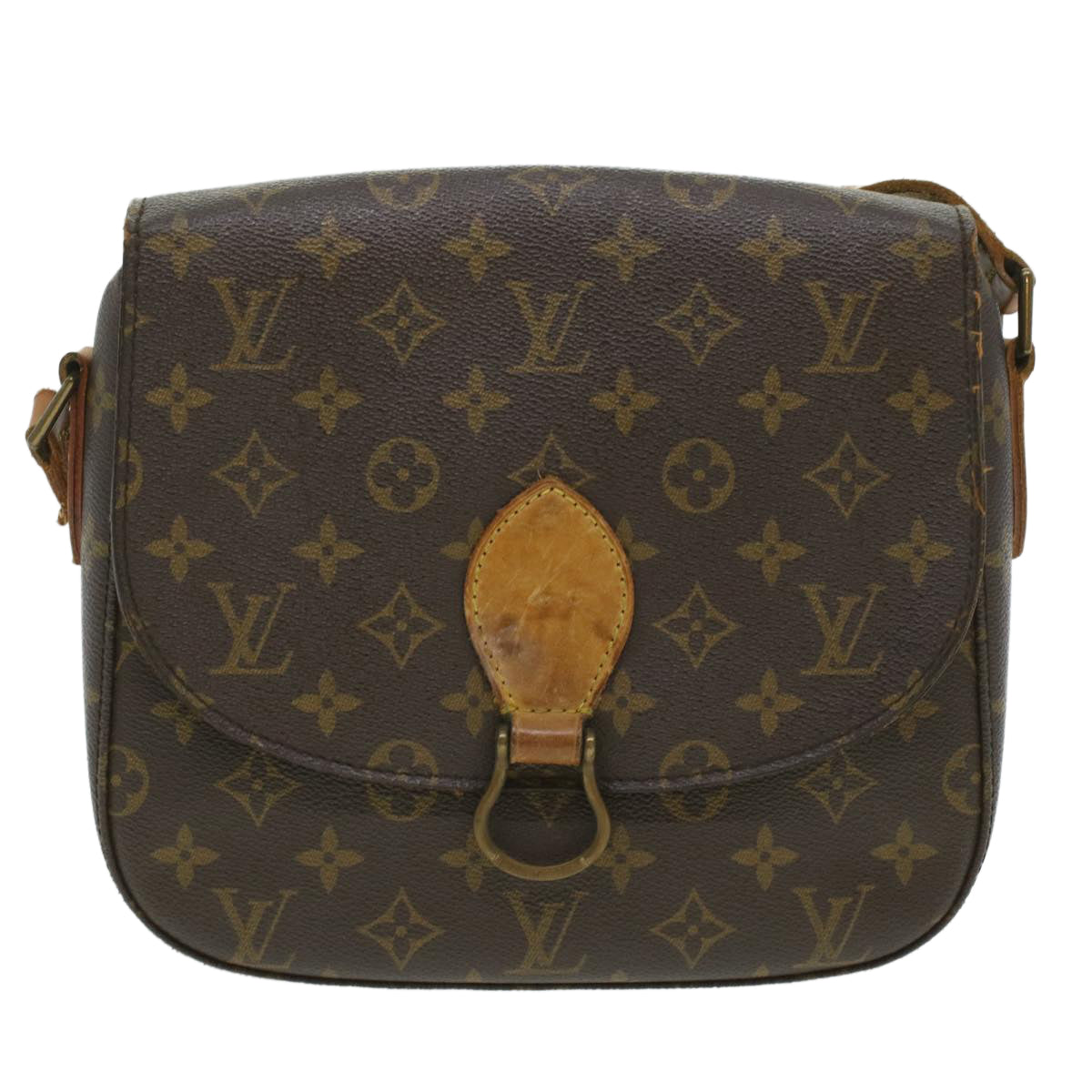 LOUIS VUITTON Monogram Saint Cloud GM Shoulder Bag M51242 LV Auth 35750