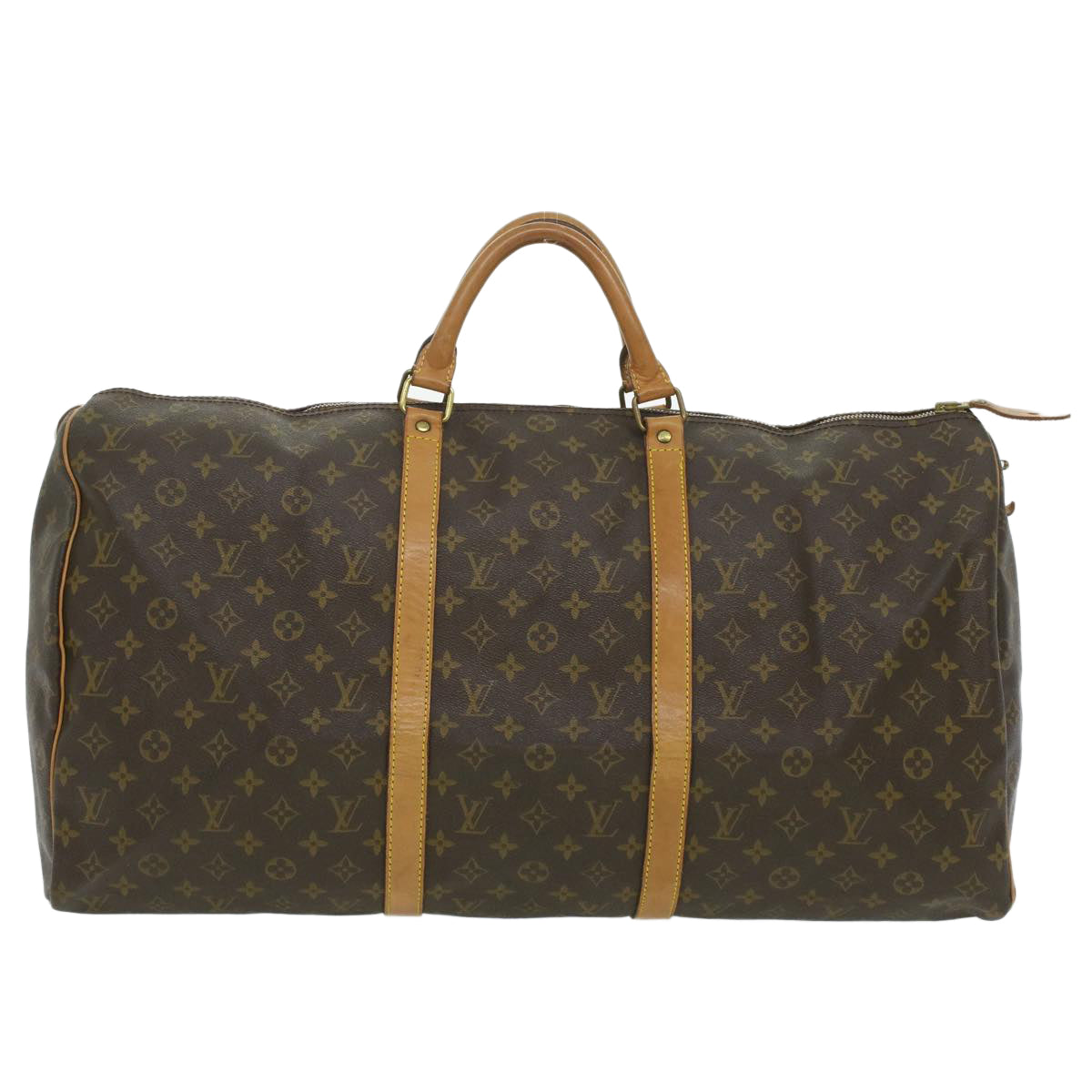 LOUIS VUITTON Monogram Keepall 60 Boston Bag Vintage M41422 LV Auth 35782