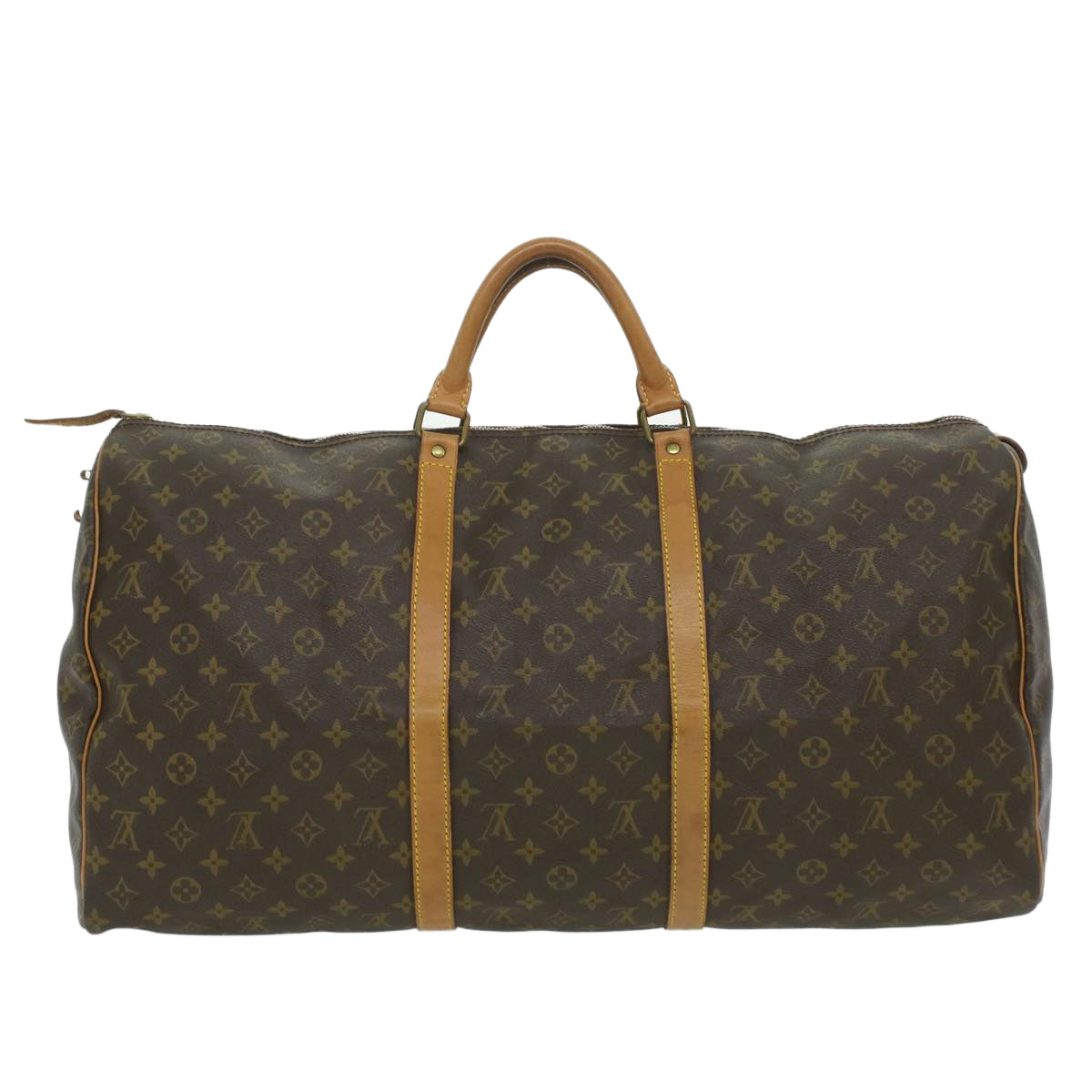 LOUIS VUITTON Monogram Keepall 60 Boston Bag Vintage M41422 LV Auth 35782