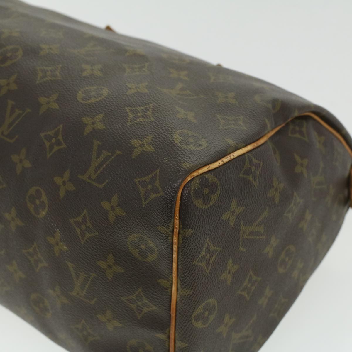 LOUIS VUITTON Monogram Speedy 35 Hand Bag M41524 LV Auth 35792