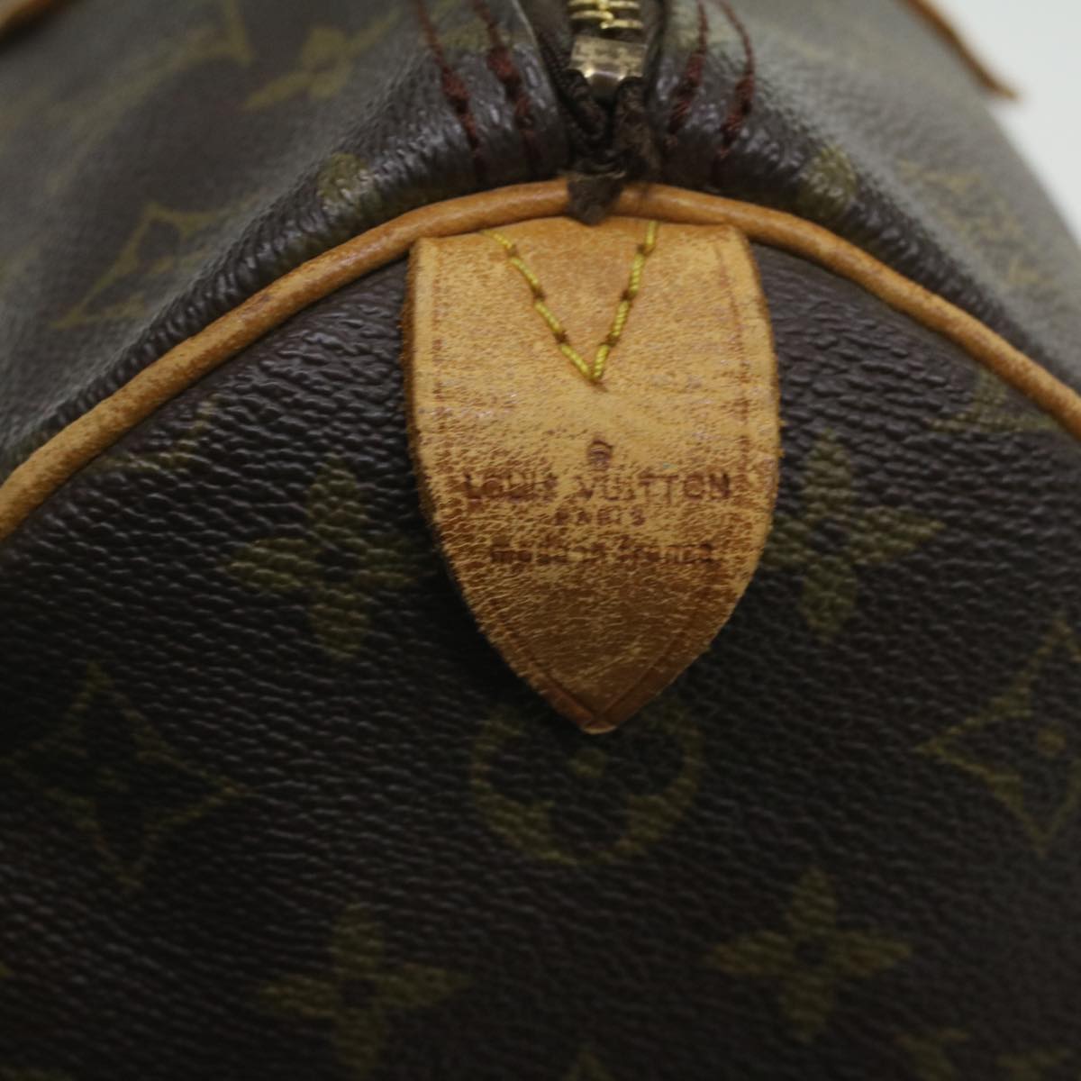 LOUIS VUITTON Monogram Speedy 35 Hand Bag M41524 LV Auth 35792