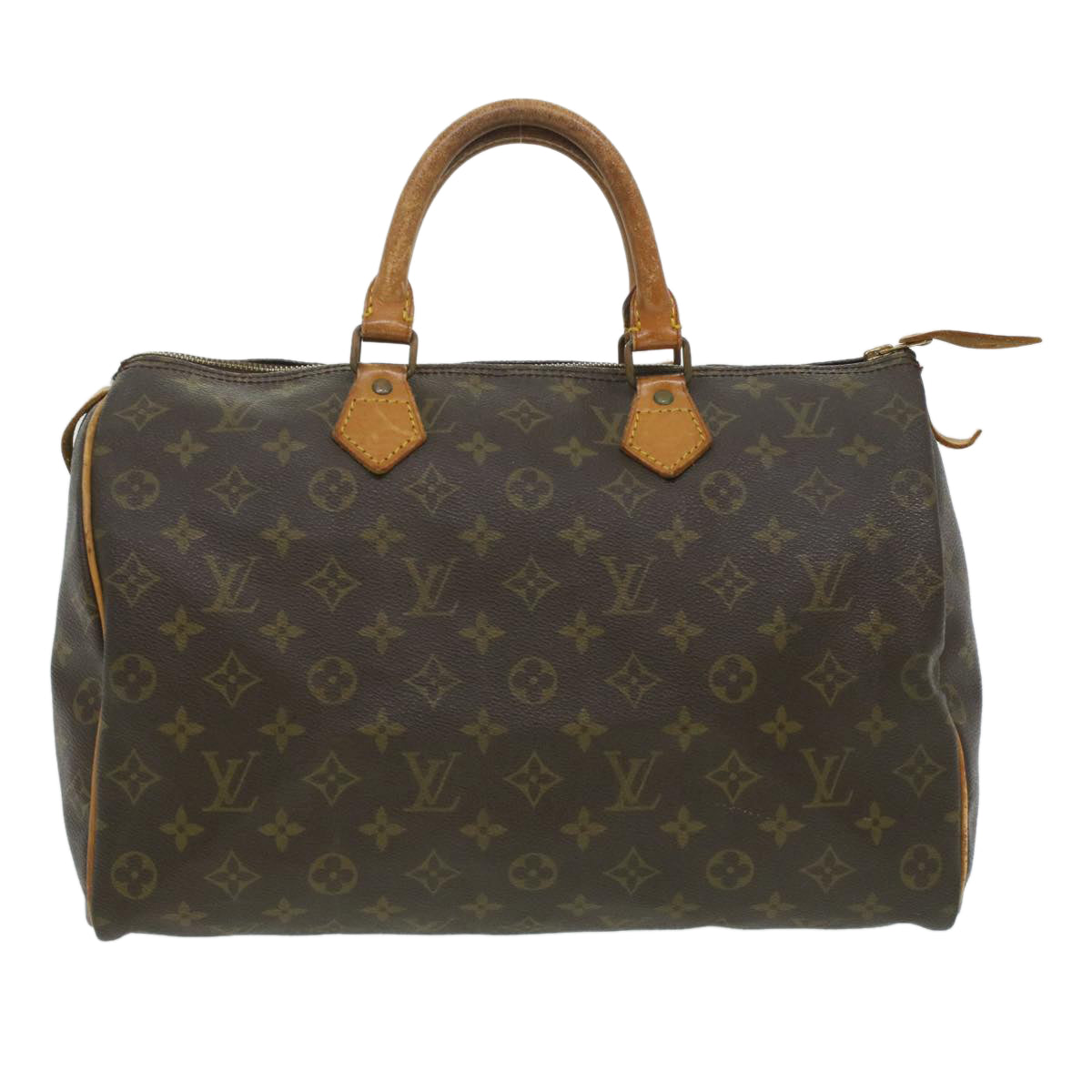 LOUIS VUITTON Monogram Speedy 35 Hand Bag M41524 LV Auth 35792