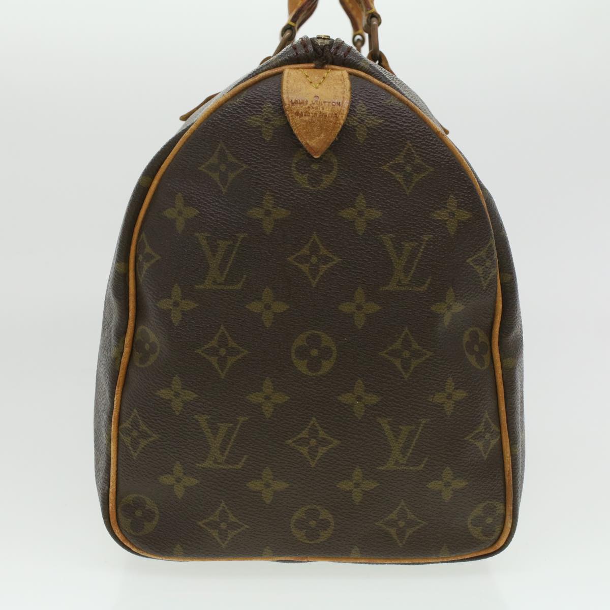 LOUIS VUITTON Monogram Speedy 35 Hand Bag M41524 LV Auth 35792