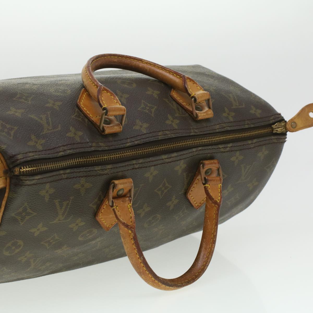 LOUIS VUITTON Monogram Speedy 35 Hand Bag M41524 LV Auth 35792