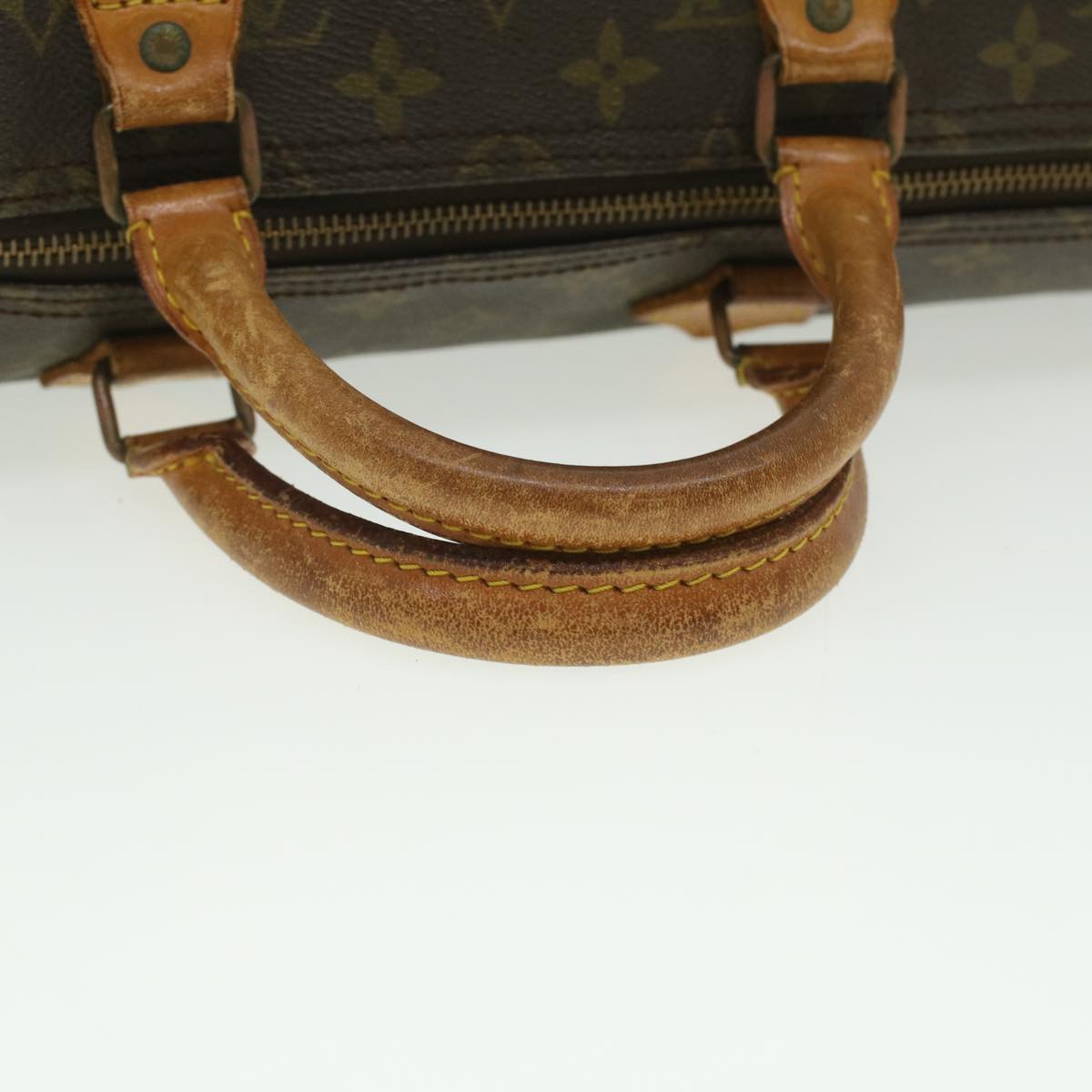 LOUIS VUITTON Monogram Speedy 35 Hand Bag M41524 LV Auth 35792