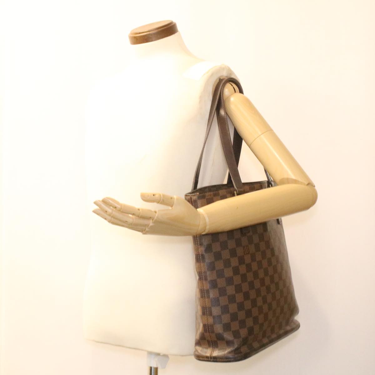 LOUIS VUITTON Damier Ebene Vavin GM Tote Bag N51169 LV Auth 35810