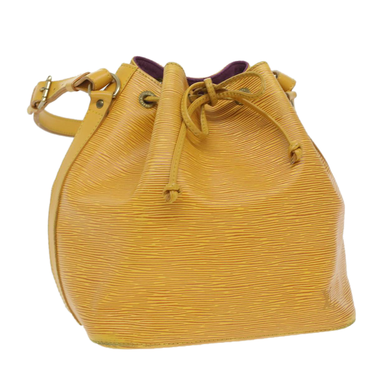 LOUIS VUITTON Epi Petit Noe Shoulder Bag Tassili Yellow M44109 LV Auth 35812