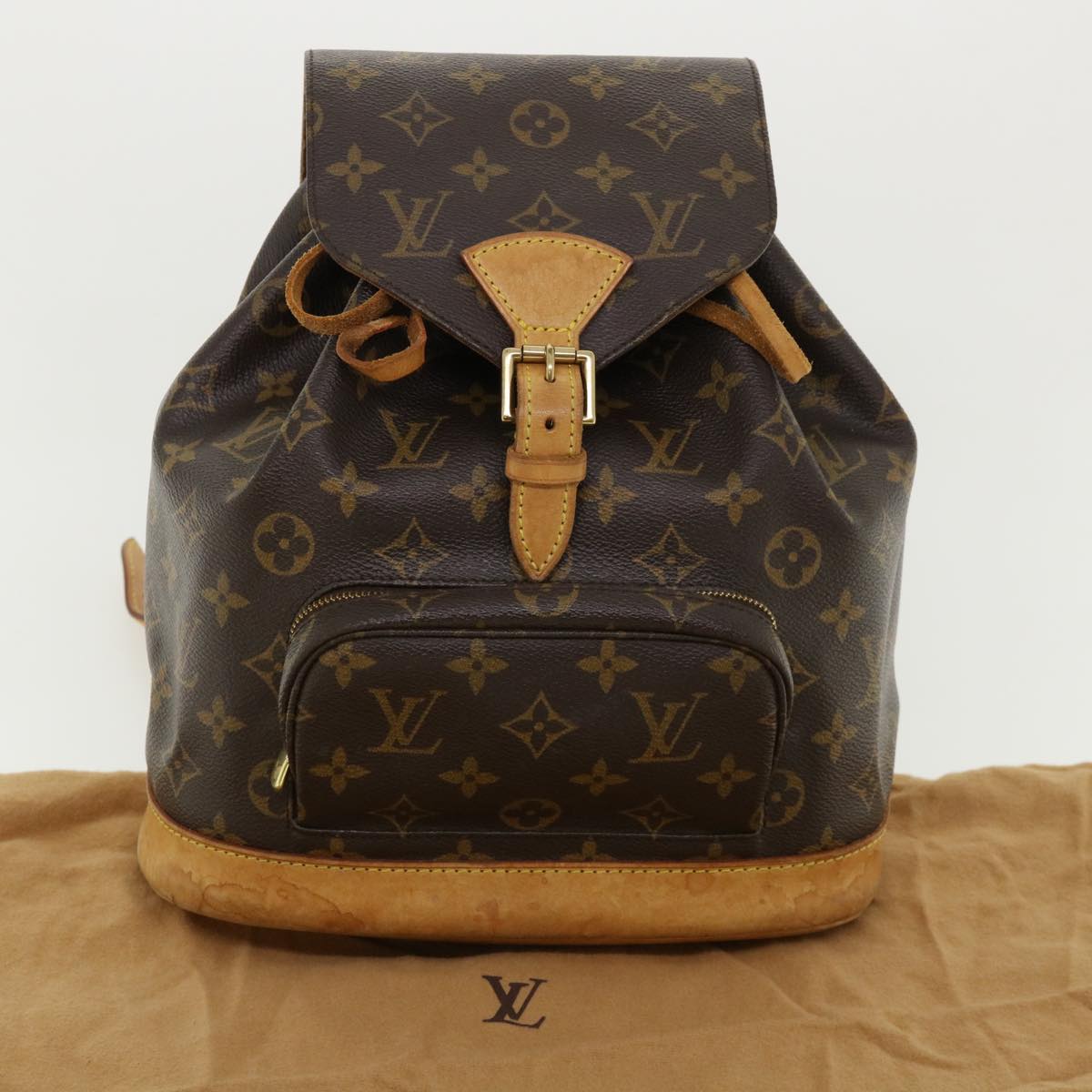 LOUIS VUITTON Monogram Montsouris MM Backpack M51136 LV Auth 35813