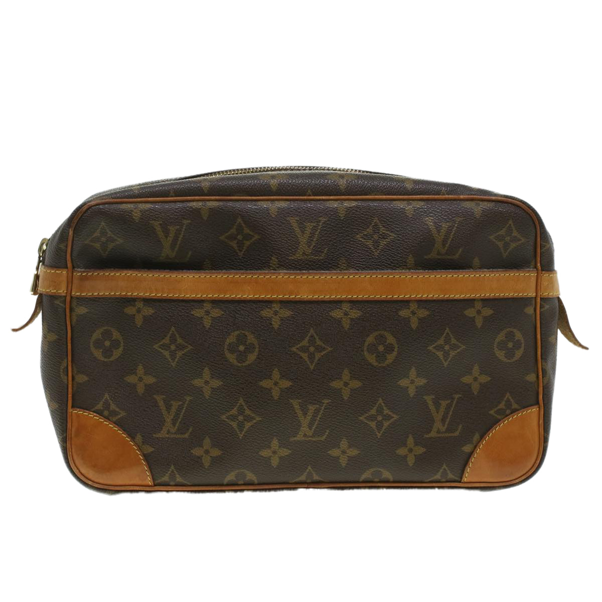 LOUIS VUITTON Monogram Compiegne 28 Clutch Bag M51845 LV Auth 35823