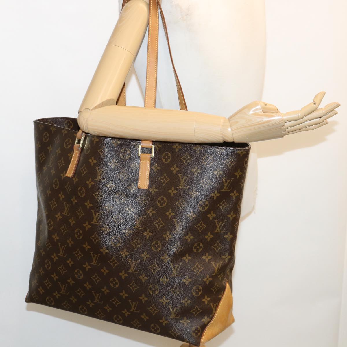 LOUIS VUITTON Monogram Cabas Alto Tote Bag M51152 LV Auth 35854