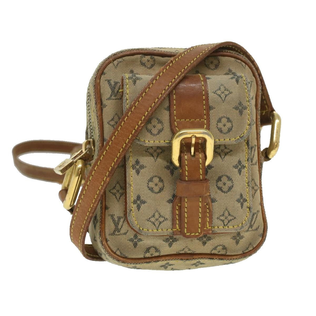 LOUIS VUITTON Monogram Mini Juliet PM Shoulder Bag Blue M92005 LV Auth 35856