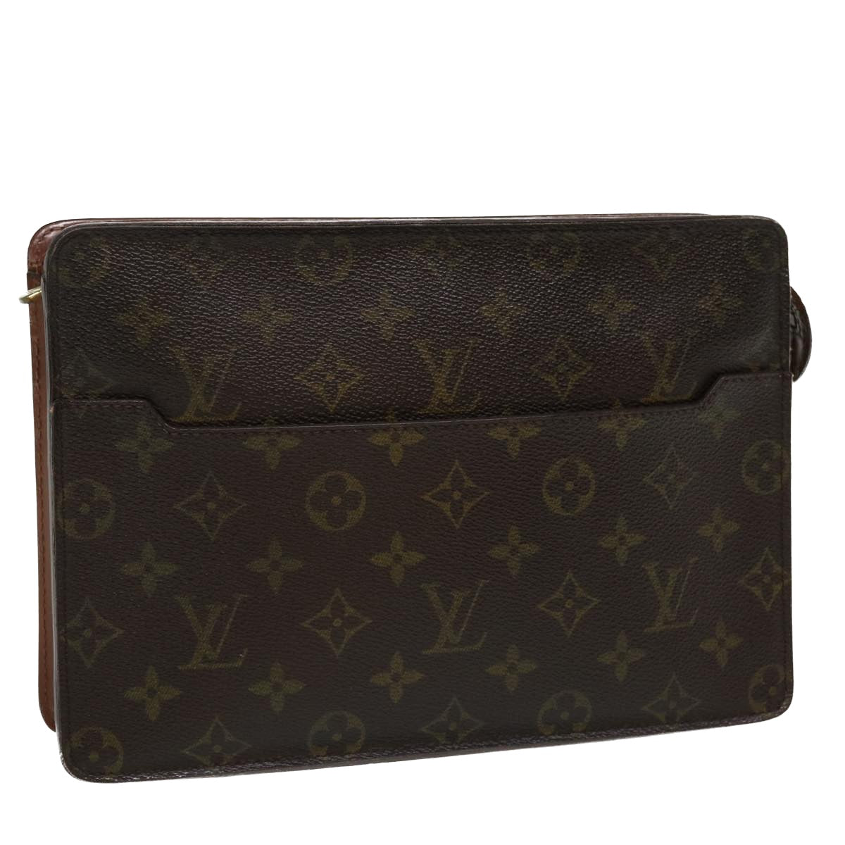 LOUIS VUITTON Monogram Pochette Homme Clutch Bag M51795 LV Auth 35873