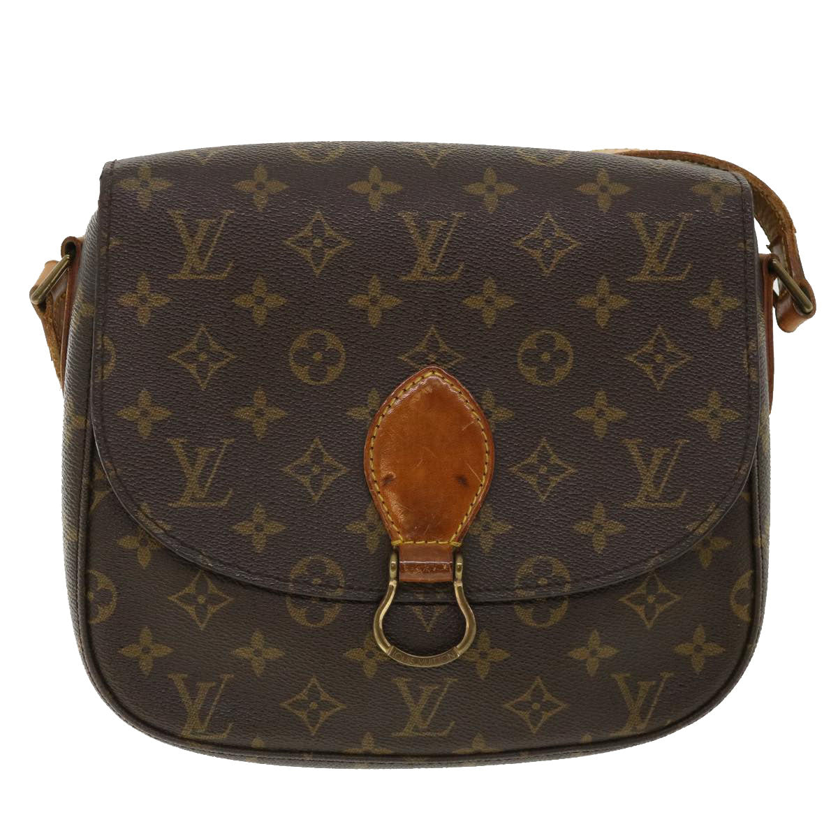 LOUIS VUITTON Monogram Saint Cloud GM Shoulder Bag M51242 LV Auth 35878