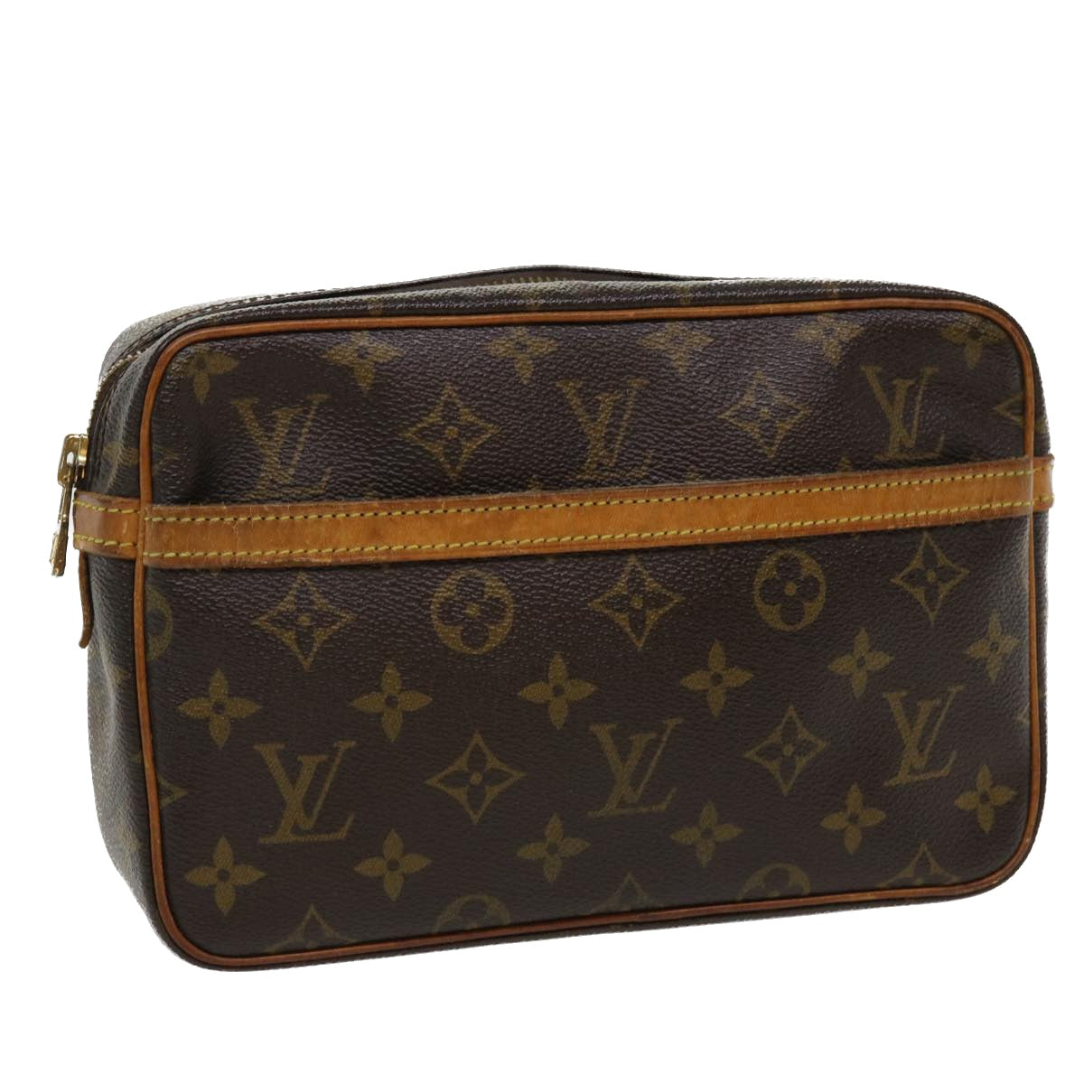 LOUIS VUITTON Monogram Compiegne 23 Clutch Bag M51847 LV Auth 35883