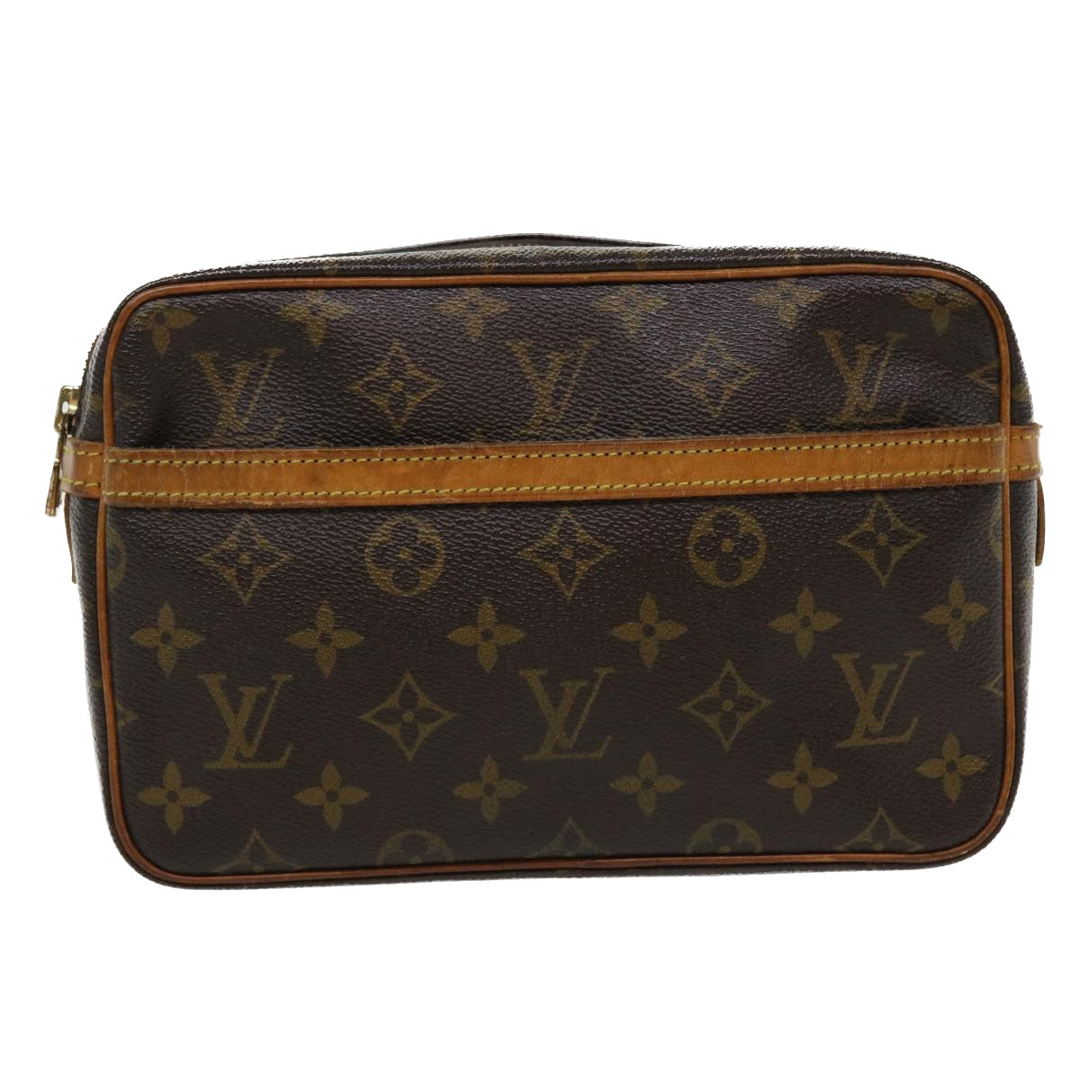 LOUIS VUITTON Monogram Compiegne 23 Clutch Bag M51847 LV Auth 35883