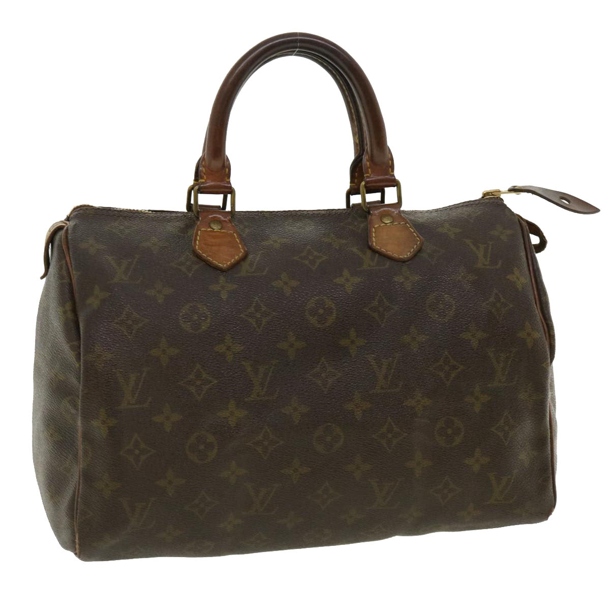 LOUIS VUITTON Monogram Speedy 30 Hand Bag M41526 LV Auth 35895