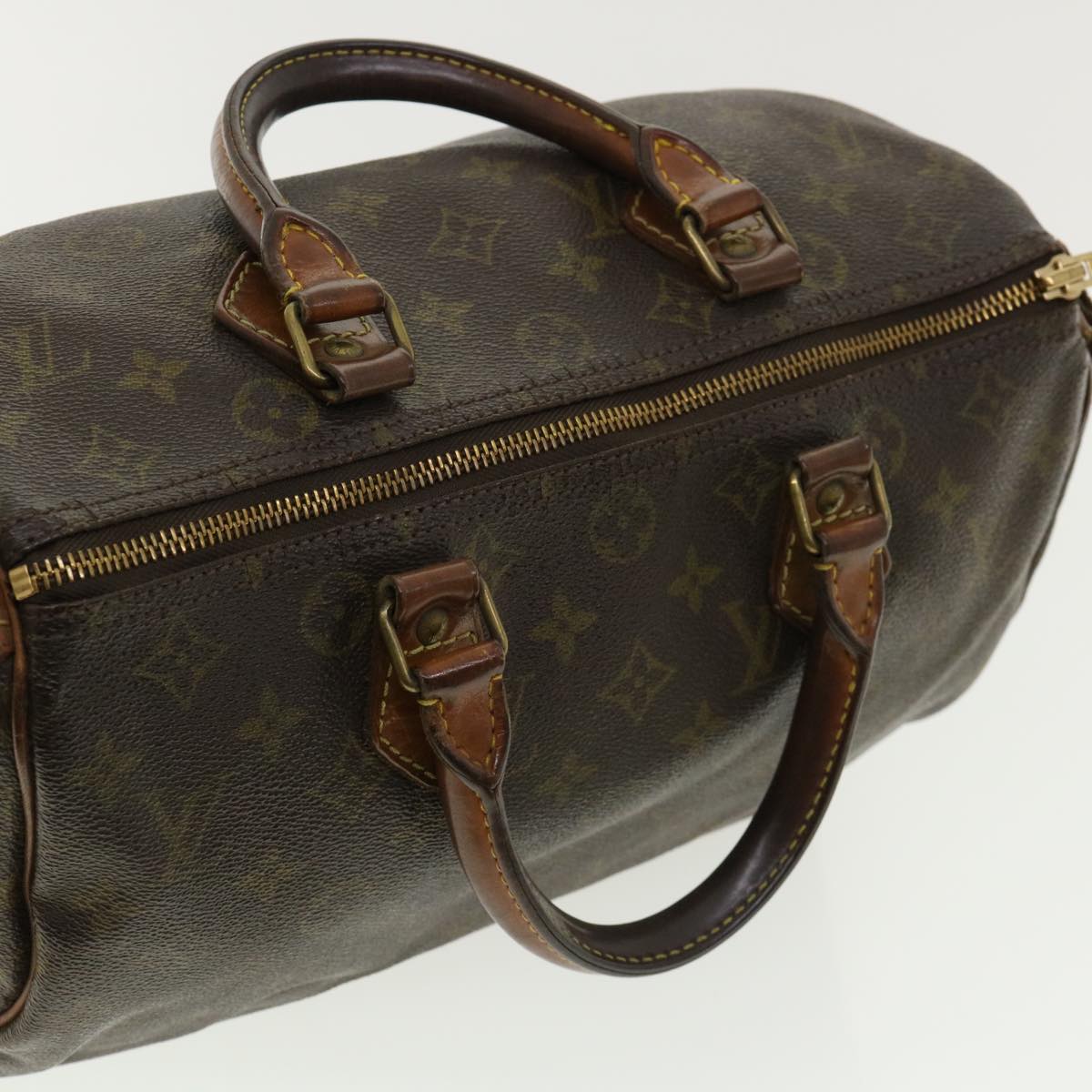 LOUIS VUITTON Monogram Speedy 30 Hand Bag M41526 LV Auth 35895