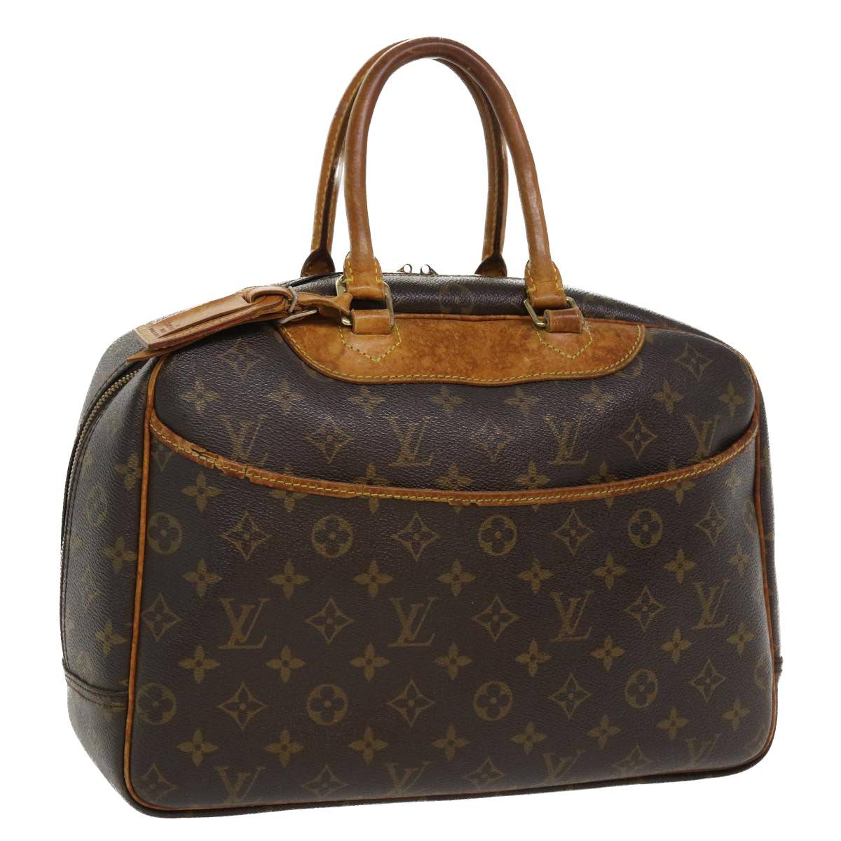 LOUIS VUITTON Monogram Deauville Hand Bag M47270 LV Auth 35907