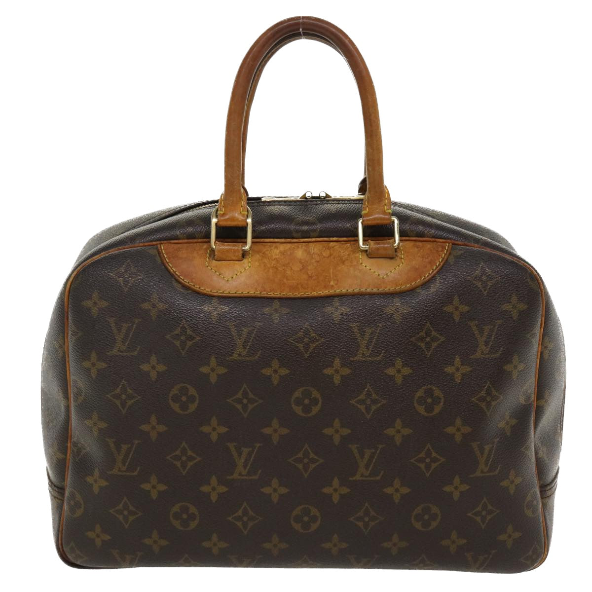 LOUIS VUITTON Monogram Deauville Hand Bag M47270 LV Auth 35907