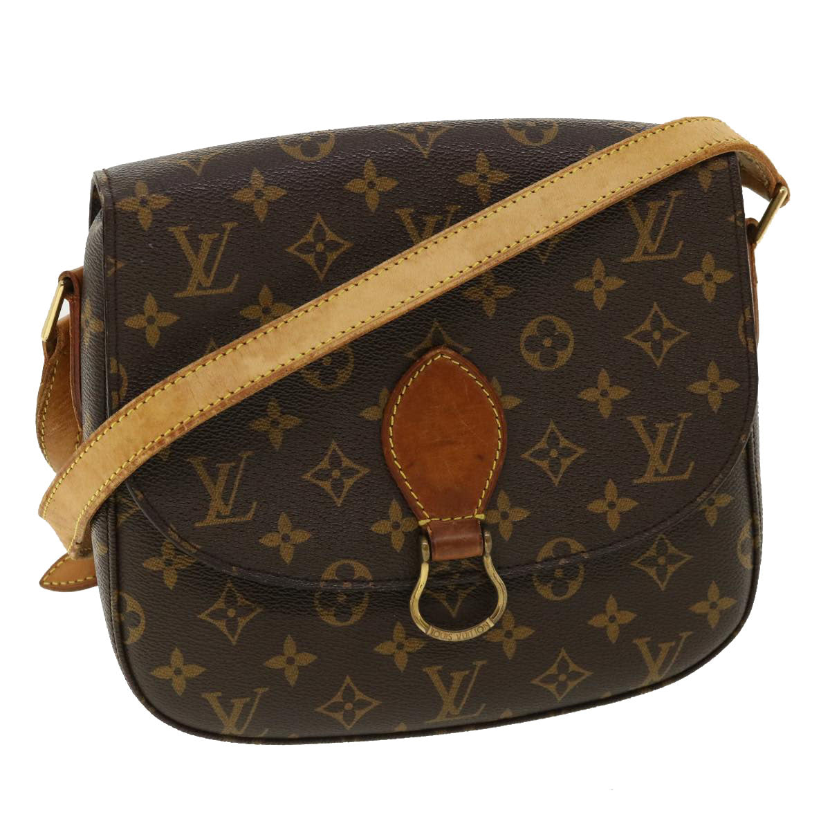 LOUIS VUITTON Monogram Saint Cloud GM Shoulder Bag M51242 LV Auth 35912