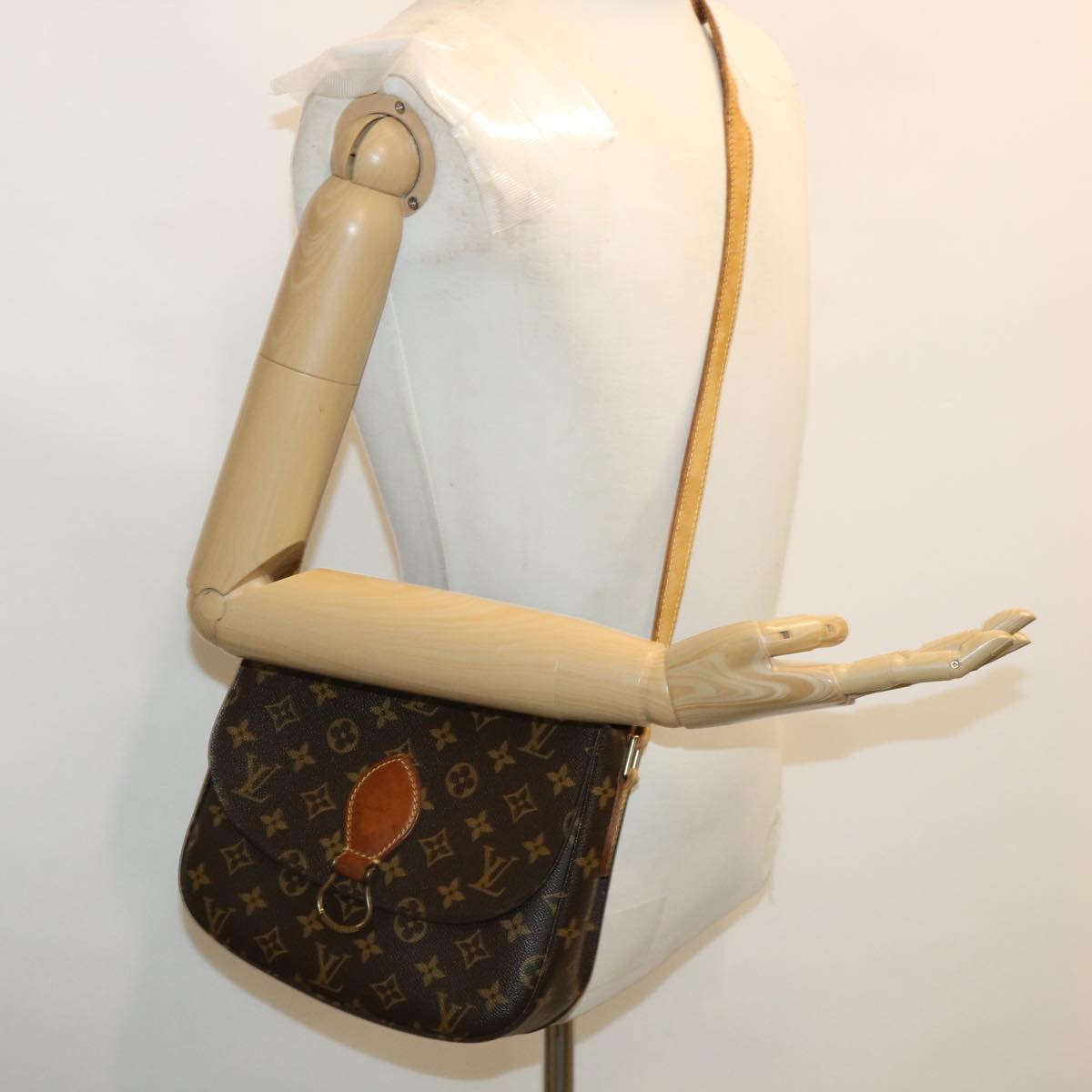 LOUIS VUITTON Monogram Saint Cloud GM Shoulder Bag M51242 LV Auth 35912